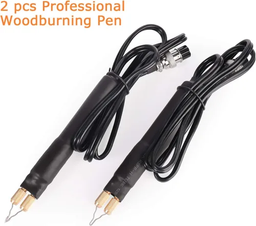 Miniatura 2 de Kit de máquina de combustión de madera, bolígrafos duales de 110 V, 60 W, máquina de pirografía de alta calidad, control de temperatura digital
