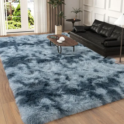 Miniatura 115 de Dssimo - Alfombra superesponjosa para la habitación, alfombra de área moderna, pequeña, suave y acogedora de felpa para niños, niñas y adolescentes
