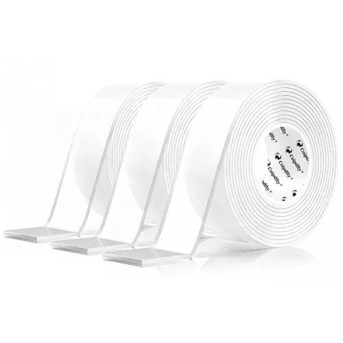 Miniatura 11 de Cinta adhesiva de doble cara para paredes, soporte de cinta extraíble para pósteres, cinta adhesiva resistente para colgar en la pared, cinta 4