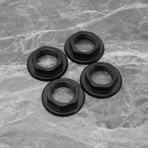 Miniatura 7 de SING F LTD 4 tuercas traseras para fregadero de 3/4 pulgadas, accesorios de plástico BSP para grifos de lavabo, mezcladores, cara redonda, brida