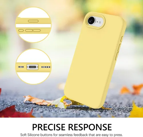Miniatura 178 de GUAGUA Funda compatible con iPhone 17 Pro Max de 6.9 pulgadas, silicona líquida, goma de gel suave, delgada, forro de microfibra delgada