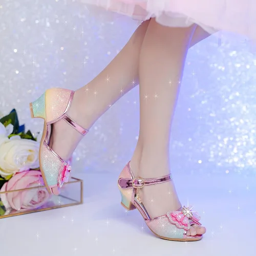 Miniatura 2 de Osinnme - Sandalias de boda para niña pequeña y grande