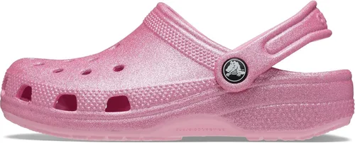 Miniatura 3 de Crocs Zuecos clásicos con brillantina (niño pequeño/niño grande) Tweed rosa con brillantina, 5, para niño grande, M