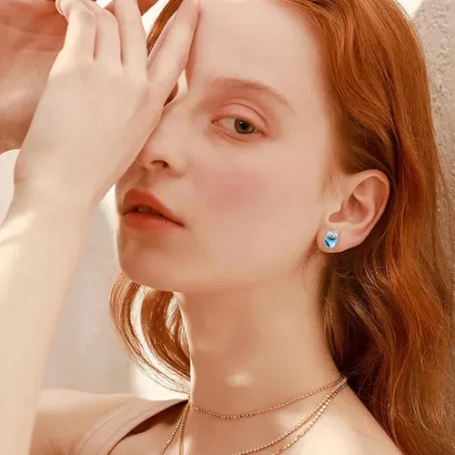 Miniatura 5 de Aretes de plata de ley 925 con diseño de gato, bonitos aretes de gato con diseño de gatito, joyería de regalo para mujeres y niñas, aretes