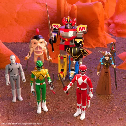 Miniatura 5 de Mighty Morphin Power Rangers - Figura de reacción Wave 1 – Pudgy Pig Classic Collectibles y juguetes retro