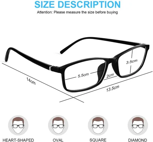 Miniatura 3 de URAQT Lentes de luz azul para mujeres y hombres, lentes de bloqueo de luz azul, lentes de lectura para computadora y juegos, lentes transparentes