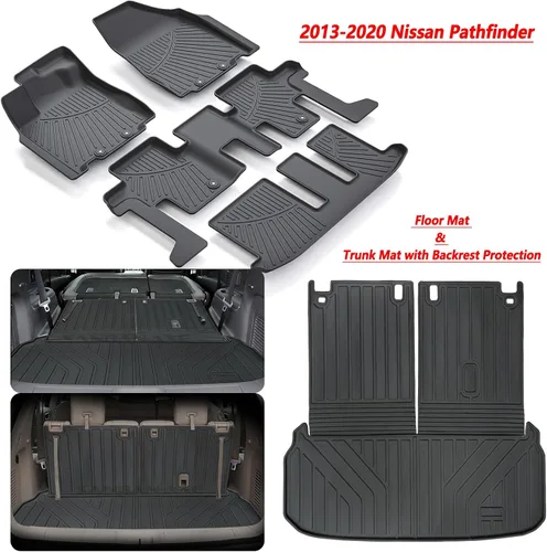 Miniatura 2 de Alfombrillas y alfombrillas para maletero para Nissan Pathfinder 2013-2019 2020 2013 Infiniti JX35 2014-2020 Infiniti QX60 TPE protección para todo