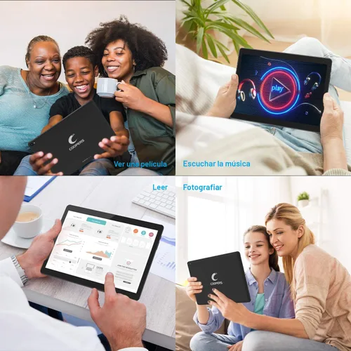 Miniatura 6 de COOPERS Tablet 10 pulgadas, Android 15 Tablet, 32GB ROM 1TB Expandir Tabletas de computadora, Procesador Quad Core 6000mAh Batería, Pantalla táctil