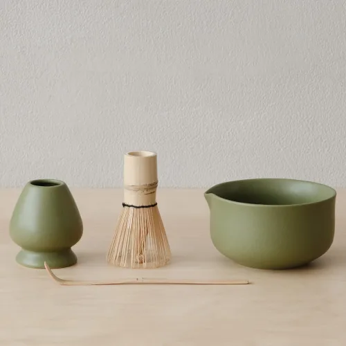 Miniatura 11 de WENSHUO Kit Matcha - Juego de batidor matcha premium con herramientas tradicionales de bambú, juego de té matcha ideal para el hogar (crema)