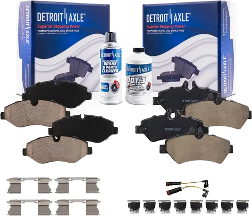 Miniatura 95 de Detroit Axle - Pastillas de Freno Delantero para Nissan Altima Maxima Sentra 350Z Cube Juke Versa INFINITI G20 G35 I30 I35 Suzuki SX4, Pastillas