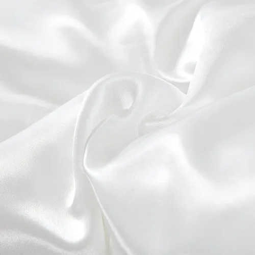 Miniatura 9 de Tache - Juego de edredón de 6 piezas de satén sedoso con volantes de encaje floral blanco perla brillante dulce victoriano glamour lujoso boda