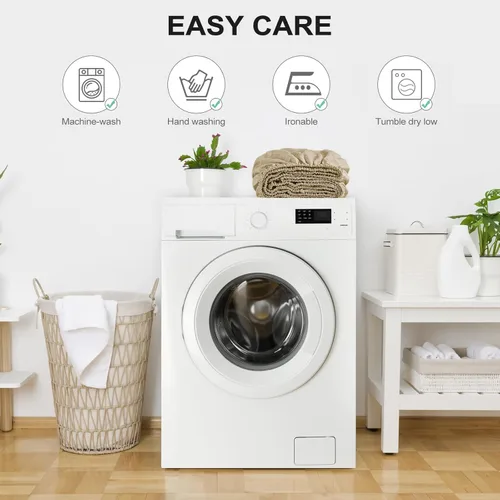 Miniatura 5 de FreshCulture Paquete de 2 Sábanas Bajeras Individuales Solamente – Sábana Bajera de Calidad Hotelera Tamaño Individual – Ultra Suave y Transpirable
