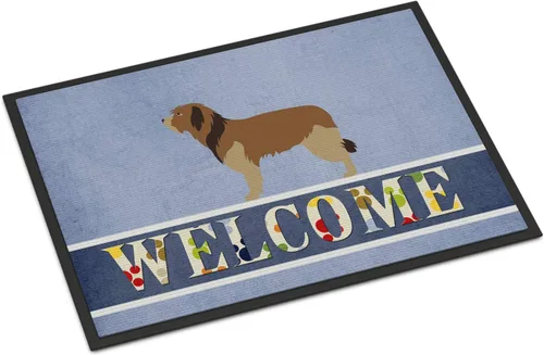Miniatura 147 de Caroline's Treasures BB8321JMAT - Felpudo de bienvenida Berger Picard de 24 x 36 pulgadas, tapete azul para puerta delantera, para interiores