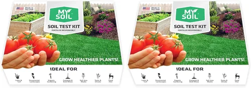 Kit de prueba de suelo MySoil, 2 unidades, desbloquea tu potencial de césped y jardín, análisis completo y preciso de nutrientes y pH con