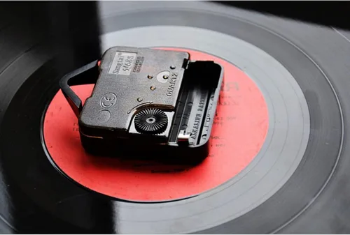 Miniatura 7 de Reloj de pared de disco de vinilo hecho a mano con nombre de DJ personalizado, disco de vinilo, reloj de pared, tocadiscos de DJ, sombras, relojes