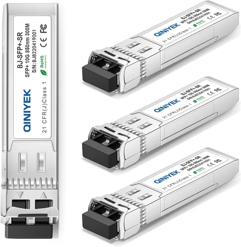 Miniatura 7 de Paquete de 2 transceptores 10GBase-LR SFP+, módulo LC dúplex SFP+ monomodo 10G, compatible con Cisco SFP-10G-LR, Ubiquiti UF-SM-10G, Meraki, X2
