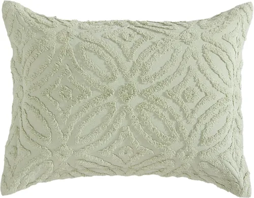 Miniatura 15 de Beatrice Home Fashions Colcha de Chenilla con Patrón Wedding Ring, Full, azul