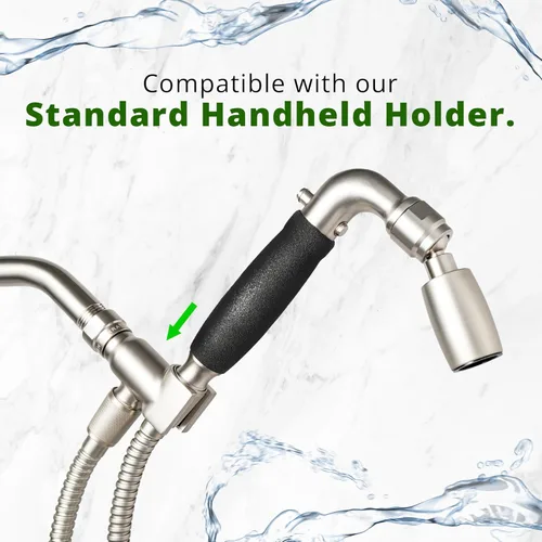 Miniatura 7 de High Sierra Showerheads® - Cabezal de ducha de mano de metal sólido con válvula de goteo - WaterSense Certified Low Flow 1.5 GPM: acabado de bronce
