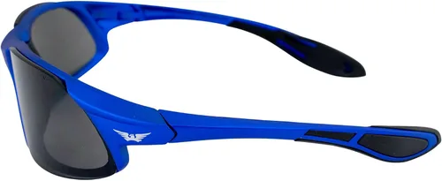 Miniatura 3 de Global Vision Gafas de seguridad Marco azul/ lentes ahumados