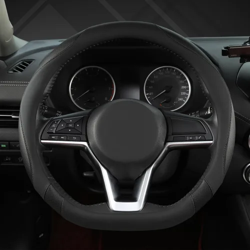 Miniatura 2 de West Llama Funda para volante de automóvil de fondo plano para Nissan, Funda para volante en forma de D para Rogue, Altima, Kicks