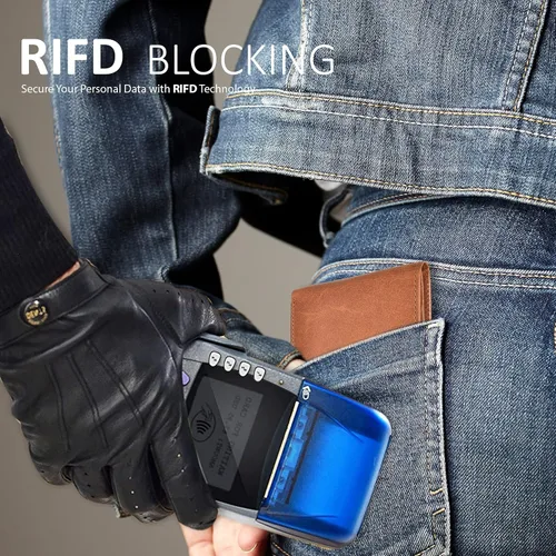 Miniatura 3 de Handmade RFID Leather Bifold Wallets For Men in Multiple Colors offering 9 Cards and 1 ID Slots