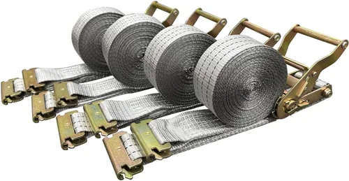 E-Track Correas de amarre de trinquete, 2 pulgadas x 22 pies, resistencia a la rotura de 4,400 libras, paquete de 4