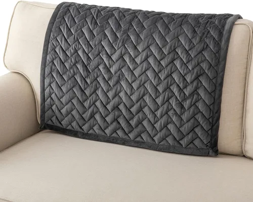Miniatura 27 de Eismodra Fundas para reposabrazos para sofá, respaldo, fundas antideslizantes para sillón para perros, gatos y mascotas, sofá biplaza reclinable