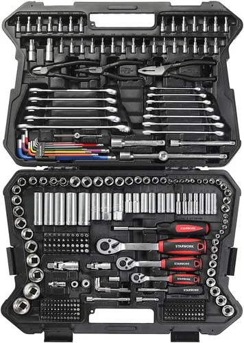 Miniatura 2 de STARWORK TRUE MECHANIC™ Juego de herramientas mecánicas de 314 piezas y juego de dados, juego métrico profesional