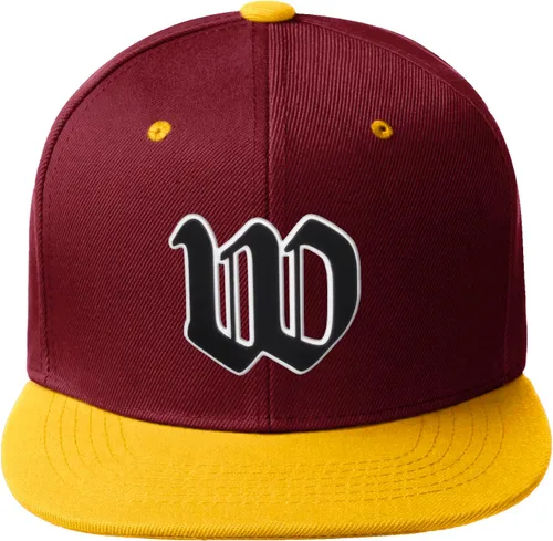 Miniatura 1213 de Daxton Gorra clásica con visera de billete plano con letras del alfabeto inglés antiguo de la A a la Z