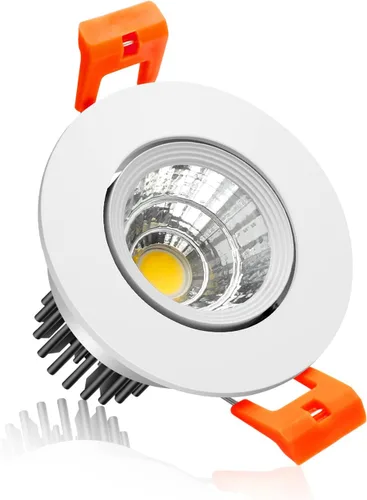 Miniatura 23 de Lámpara LED Downlight de 2 pulgadas, kit de luz de techo regulable de 3 W, luz blanca ultra cálida de 2700 K, luces LED blancas CRI80