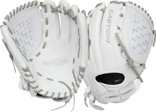 Miniatura 12 de Easton Guantes de sóftbol de lanzamiento rápido de la colección profesional Tamaños 11.5" - 13" Múltiples estilos Tela tejida dividida