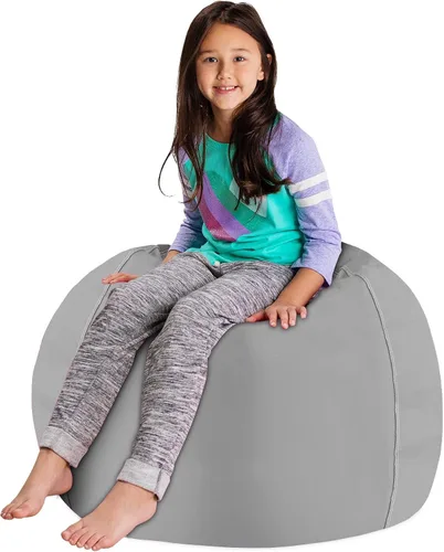 Miniatura 5 de Posh Stuffable - Sillón puff con almacenamiento para niños, contenedor de animales de peluche, organizador de juguetes de niños