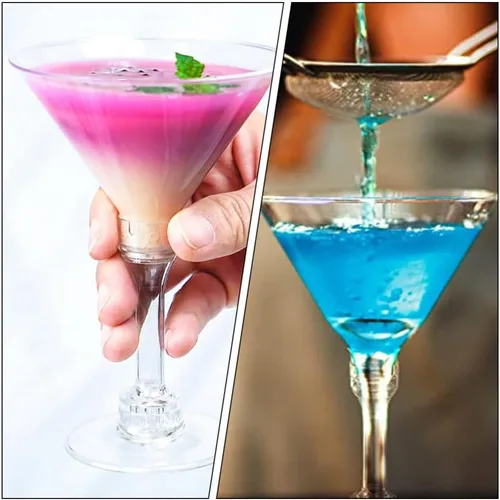 Miniatura 4 de Kichvoe 12 tazas de cóctel irrompibles elegantes para fiestas, bodas y uso diario para vino, whisky y postres, vasos duraderos para bebidas
