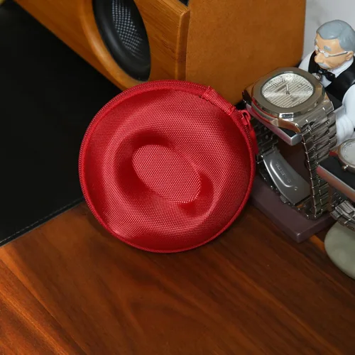 Miniatura 14 de Caja de viaje para relojes Besforu para hombres y mujeres, caja de almacenamiento portátil y organizador para un solo reloj, para relojes de pulsera