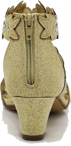 Miniatura 5 de Lime03N - Sandalias de tacón medio con diamantes de imitación para mujer