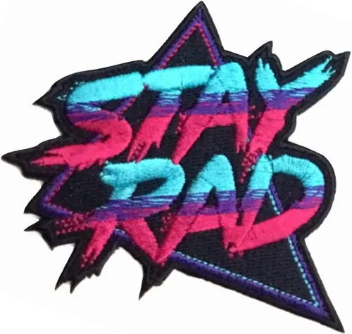 Miniatura 5 de PatchClub - Parche bordado retro de los años 80 Stay Rad, parche para poner y coser