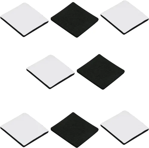 Miniatura 10 de 48 almohadillas de fieltro para muebles, almohadillas cuadradas de 0.63 pulgadas, protectores de suelo autoadhesivos antiarañazos para pies