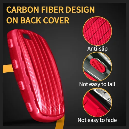 Miniatura 3 de Funda para llavero de TPU compatible con BMW 1 3 4 5 6 7 Series GT3 GT5 M5 M6 X3 X4 textura de fibra de carbono transparente 3 y 4 botones carcasa
