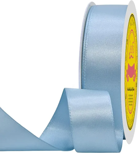 Miniatura 324 de Cinta de satén blanca antigua de doble cara de 1-1/2 pulgadas x 50 yardas, cinta de poliéster para envolver regalos, día de San Valentín, bodas