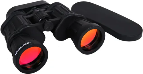 HUMVEE Binocular de goma 20x50 con lente roja antirreflectante