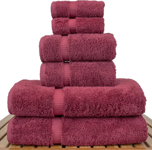 Miniatura 69 de Colección de calidad de hotel y spa, altamente absorbente y de secado rápido, 100% algodón turco, 750+ GSM, toallas ecológicas, toallas con borde