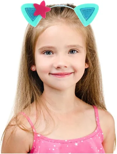 Miniatura 4 de Atvscay Lindas diademas de orejas de gato, diademas elásticas para el pelo, decoraciones de disfraces de fiesta de dibujos animados (4 unidades)