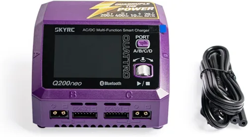 Miniatura 9 de Q200neo - Cargador de batería inteligente AC/DC, cargador de equilibrio Lipo de 200 W CA/400 W CC para LiPo LiHV Li-ion Life de 1-6S, NiMH NiCd Pb