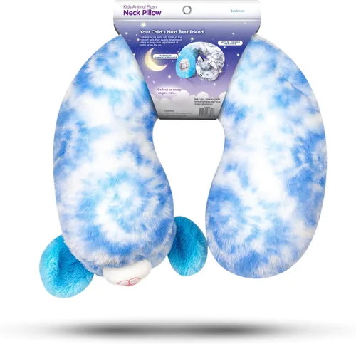 Miniatura 4 de Cloudz Almohada de cuello de viaje en avión súper suave y suave para niños, mantiene a los niños cómodos y apoyados con un amigo mientras viajan