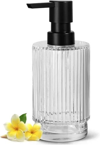 Miniatura 10 de VIMERPA Juego de dispensadores de jabón para manos y platos para cocina, 2 paquetes de 11 fl oz, juegos de dispensadores de jabón y loción de vidrio