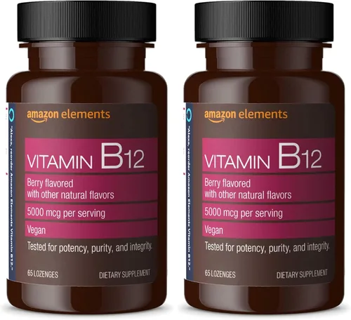 Miniatura 6 de Amazon Elements Vitamina B12 Metilcobalamina 5000 mcg - Producción de energía normal y metabolismo, apoyo del sistema inmunológico - Suministro de 2