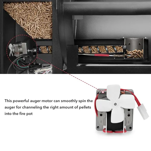 Miniatura 5 de Stanbroil Kit de motor de barrena de repuesto/kit de motor de accionamiento para todas las parrillas de pellets de madera Camp Chef