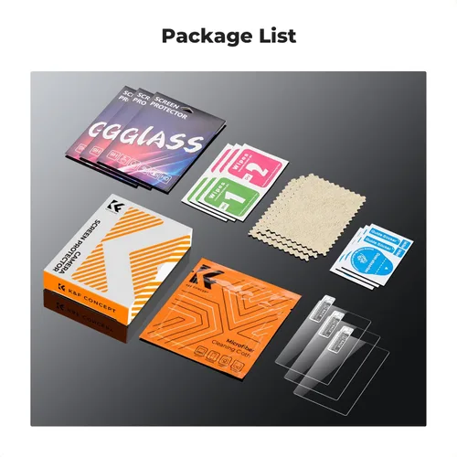 Miniatura 4 de K&F CONCEPT 3 protectores de pantalla compatibles con cámara Canon G9X II G9X G7X II G7X G5X II G5X II G5X, protector de pantalla de vidrio templado