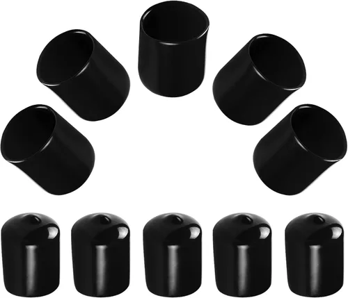 Miniatura 8 de Protectores de rosca de tornillo, cubierta de goma redonda de 3/4 de pulgada (0.748 in) de PVC flexible de tubería protectora de tubería protectora