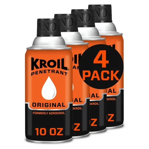 Miniatura 11 de Kroil Aerokroil Penetrant - Lubricante penetrante de óxido - Aceite inhibidor de la corrosión para cadenas, bisagras y piezas metálicas pegadas, uso